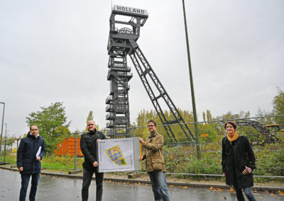 Platzgestaltung Förderturm Zeche Holland 21.10.2020 Foto: André Grabowski / Stadt Bochum, Referat für politische Gremien, Bürgerbeteiligung und Kommunikation